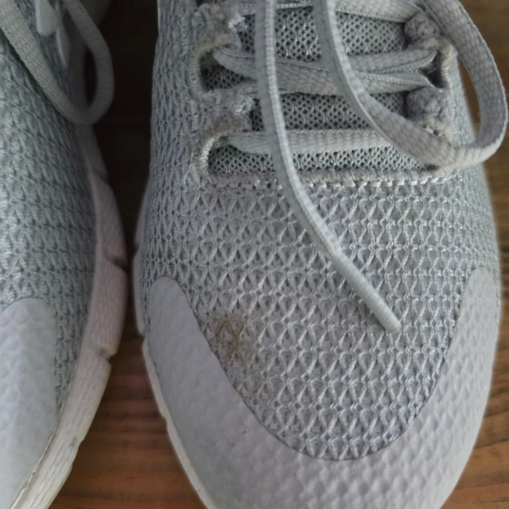 Under Armour Women Running Shoes Grey Charged Rogue Mesh Sneakers 7.5